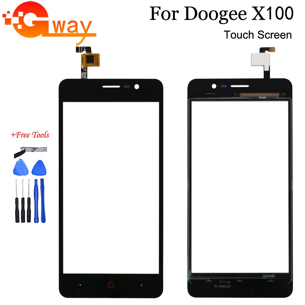 Touch Panel For 5&quot; Doogee X100 Touch Screen Digitizer Sensor Perfect Repair Parts Glass Lens for Doogee X100 Phone With Tools