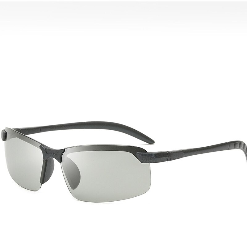 Polariserede fotokromiske solbriller mænd kører rektangel kamæleon skifter farve briller dag nattesyn beskyttelsesbriller