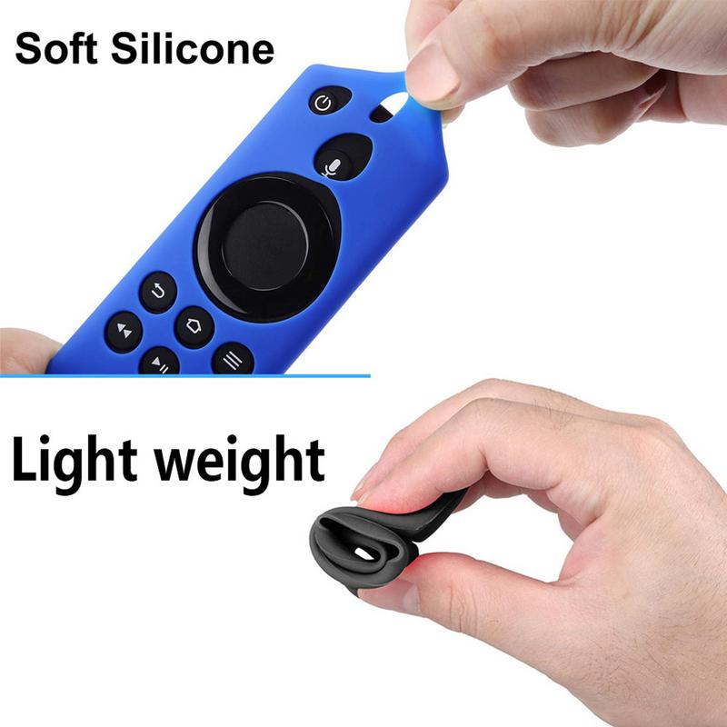 Silicone Case for Fire TV Stick 4K Fire TV 3rd Generation Fire TV Cube 5.9 Inch Remote Control Anti-slip Dustproof Shock Absorpt
