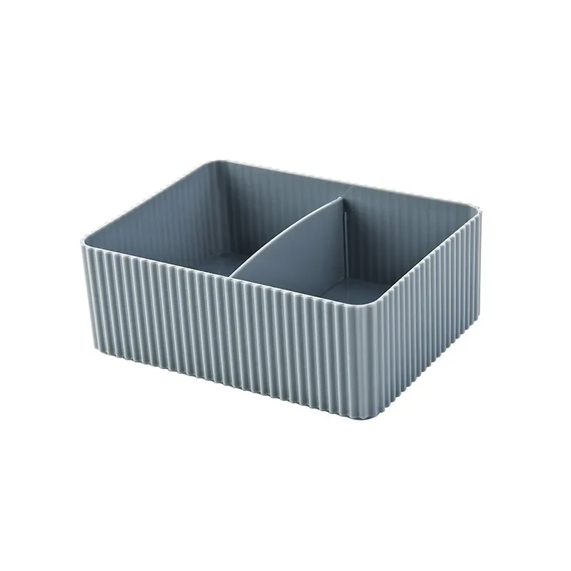 Wbbooming Plastic Home Office Badkamer Opbergdoos Rooster Desktop Diversen Opbergdoos Make Organisator Cosmetische Kast Bin Case: Gray M