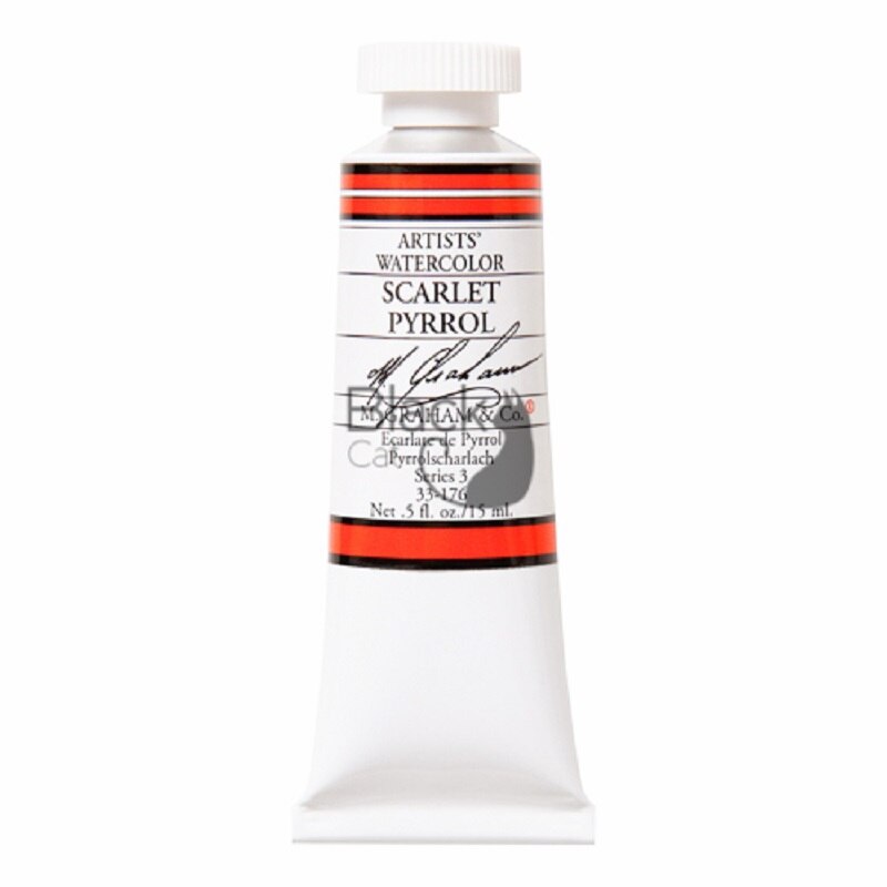 M.GRAHAM &amp; CO-pintura de acuarela Original importada, suministros de Arte de pintura, serie roja, 15ml