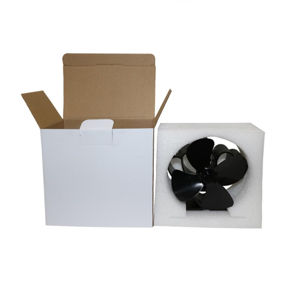 Mini 4 aspas ventilador de estufa de calor para madera/quemador de troncos/chimenea-distribución de calor ecológica ahorro de combustible