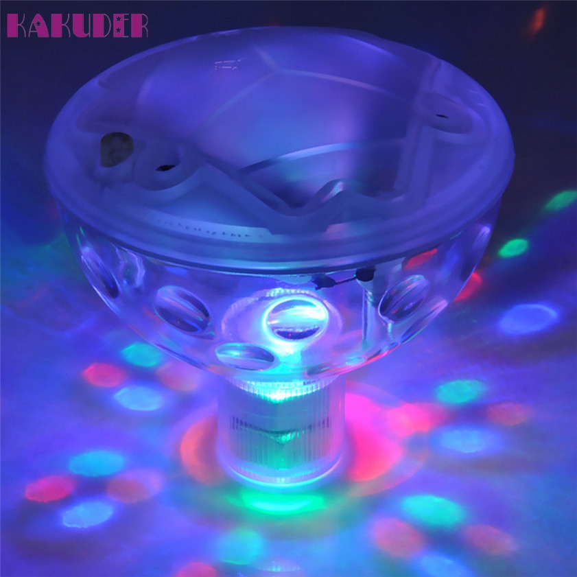 Kakuder Zwembad Licht Drijvende Onderwater Led Disco Light Glow Show Zwembad Tub Spa Lamp Lumiere Disco Piscine