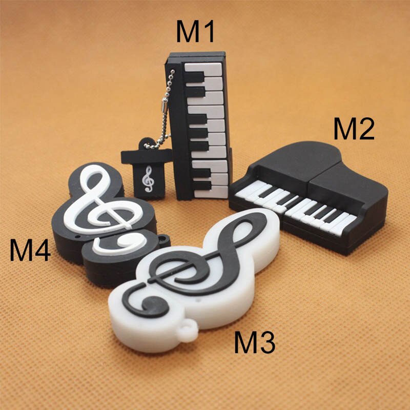 Usb Flash Drive Piano Vorm Pendrive 4Gb 8Gb 16Gb 32Gb 64Gb Usb Disk Usb 2.0 muziek Pen Drive Memory Stick U Disk Mode