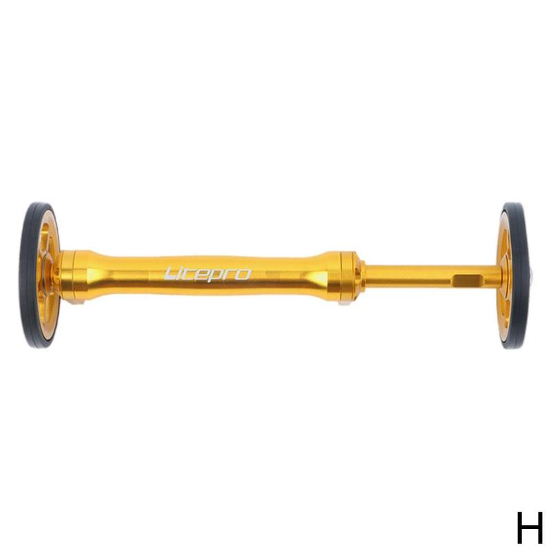 Small Cloth Folding Bike Modification Aluminum Alloy Easy Rod Folding Wheel Bicycl Rod Telescopic Extension Litepro Wheel E A2f9: H