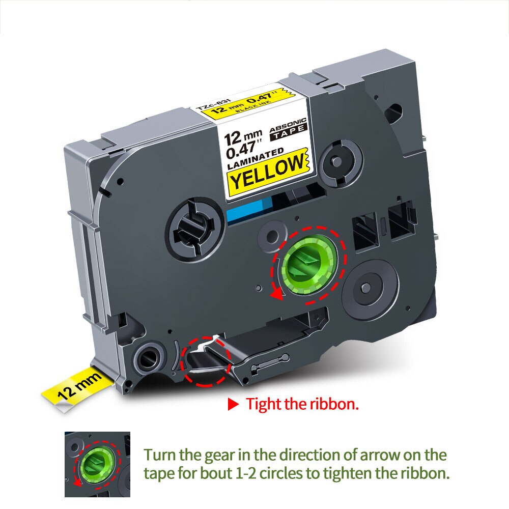 Unismar – ruban pour imprimante TZe, multicolore, 6mm, ruban de remplacement pour Brother p-touch PT H100 D600, 111, 211, 411, 511, 611, 711