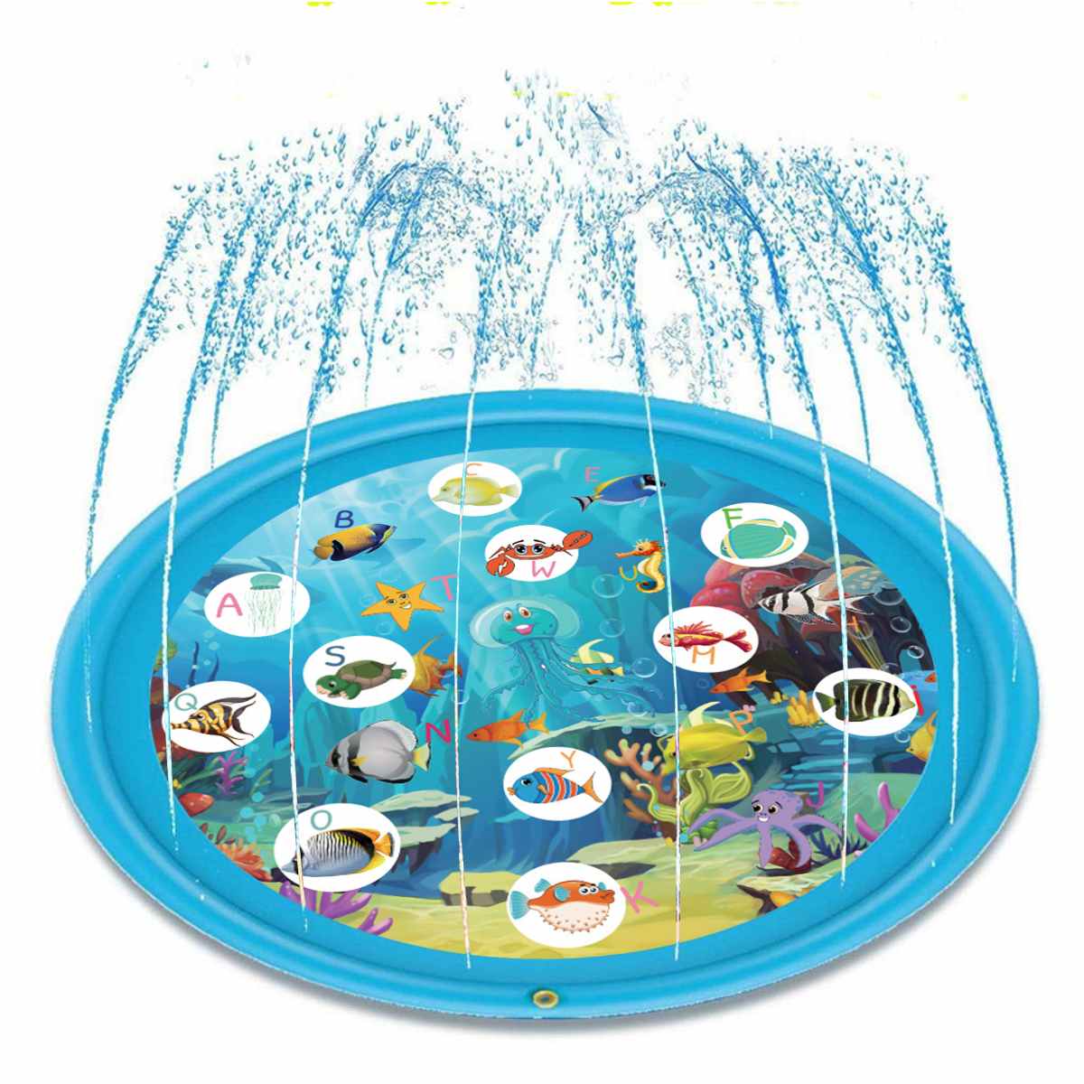 170 Cm Kids Sprinkler Pad Mat Kinderen Zomer Outdoor Water Splash Play Water Mat Gazon Opblaasbare Sprinkler Kussen Speelgoed