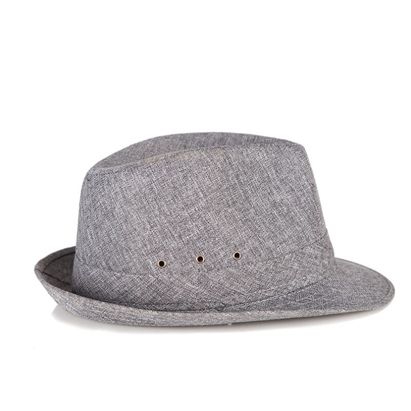 2017 nova unisex masculino linho fedora vintage gangster jazz dança boné panamá chapéus presente do pai