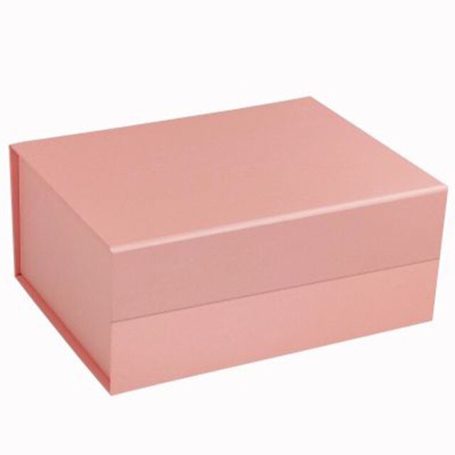 Shoe Box Clothing Black High-end Wedding Anniversary Party Box Custom Empty Box Clamshell Folding Box Packaging Box: pink 23 17 5cm