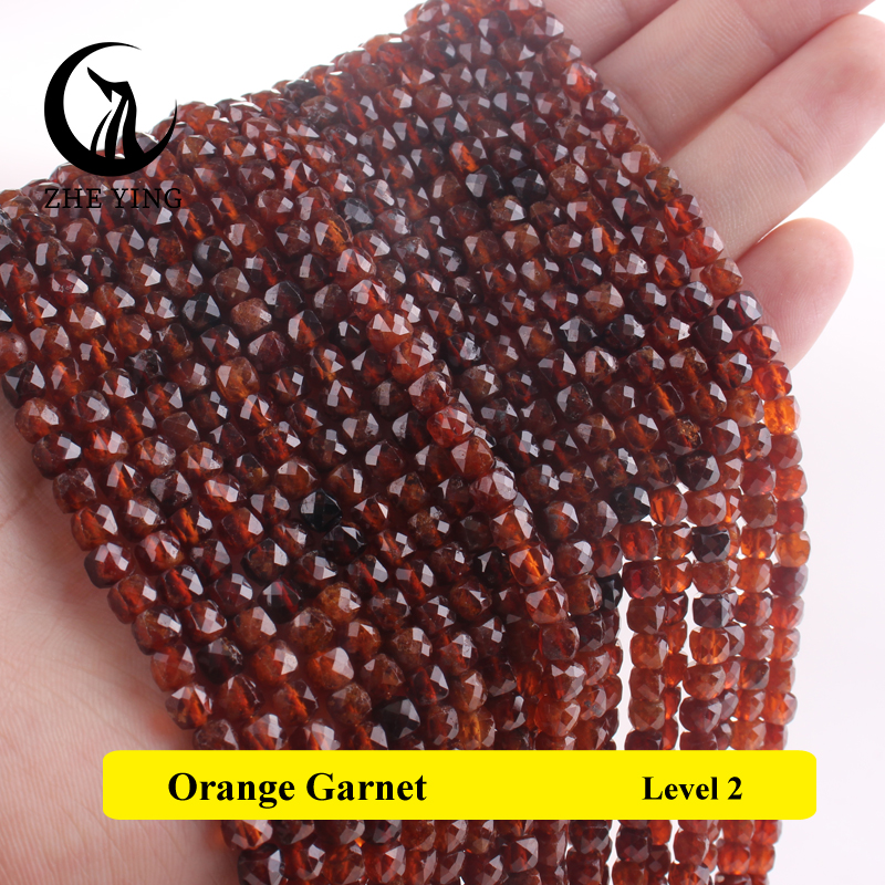 Cuentas cuadradas de piedra facetada Natural, amatista, amazonita, cuentas espaciadoras sueltas para pulsera DIY, collar, accesorios, hebra de 4x4mm de 15''