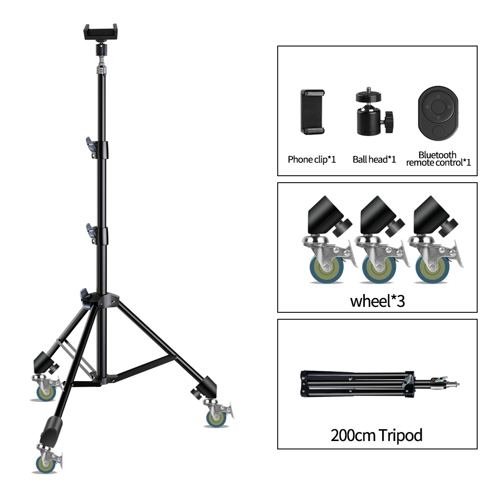 SH 190cm regulowany statyw stojak na lampka telefonu z 1/4 śrubami i kółkami do studia fotograficznego miga fotograficzny Softbox: BRĄZOWA