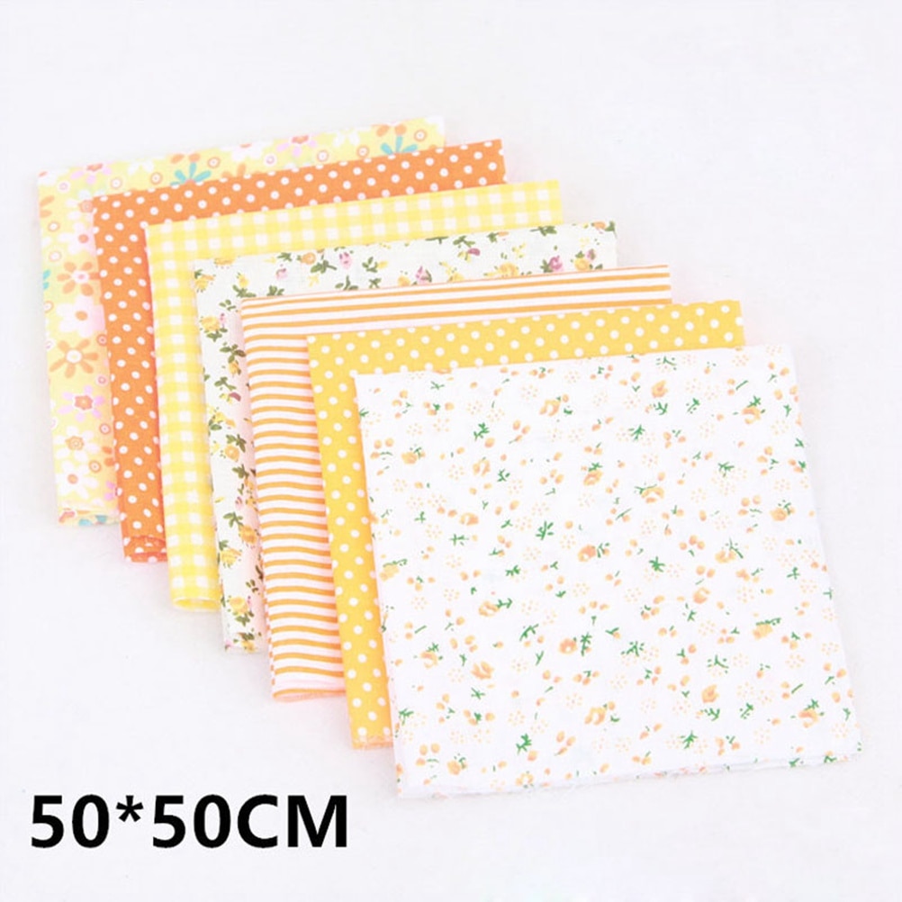 7 pièces petit tissu Patchwork fleuri frais imprimé Tabby tissu pur coton bricolage feuille de tissu à la main bricolage coton tissu pour magasin à domicile