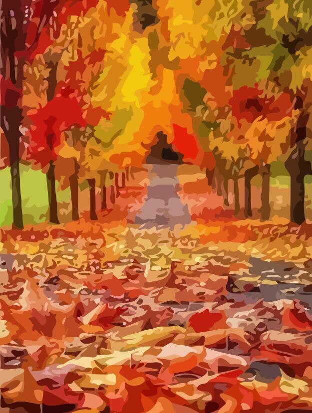 HUACAN Ölgemälde Durch Zahl Herbst Landschaft Handgemalte Kits Zeichnung Leinwand Färbung Bilder Malen Home Dekoration: SZHC976