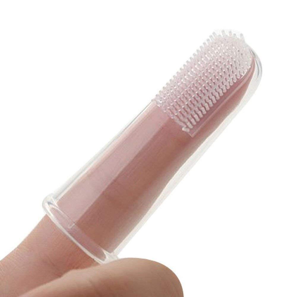 Blød træning baby finger tandbørste silikone farverig finger tandbørste til baby baby element