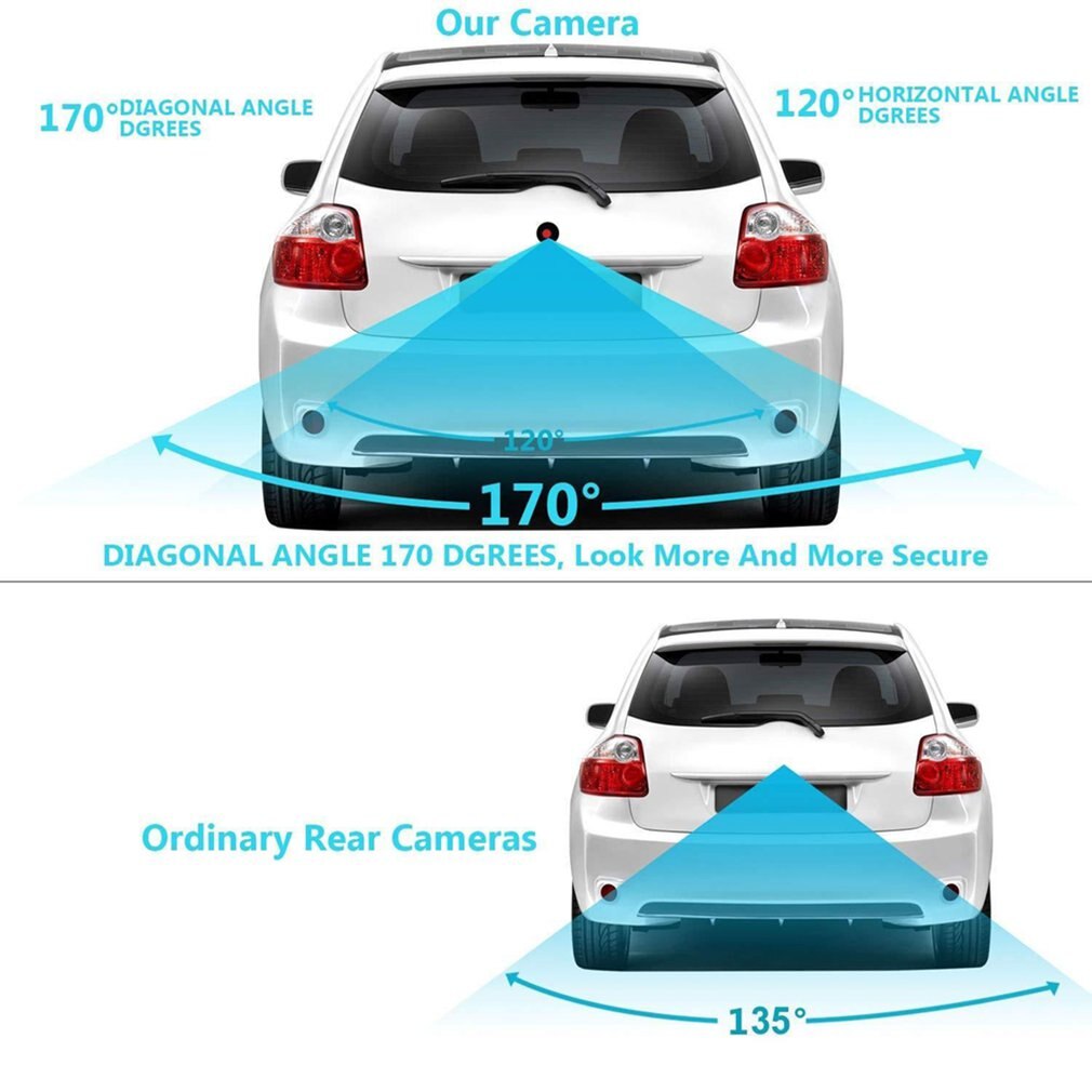 170 Degree Camera Cmos Car Rear View Reversing Camera Waterproof Car Rear Back Pull Camera