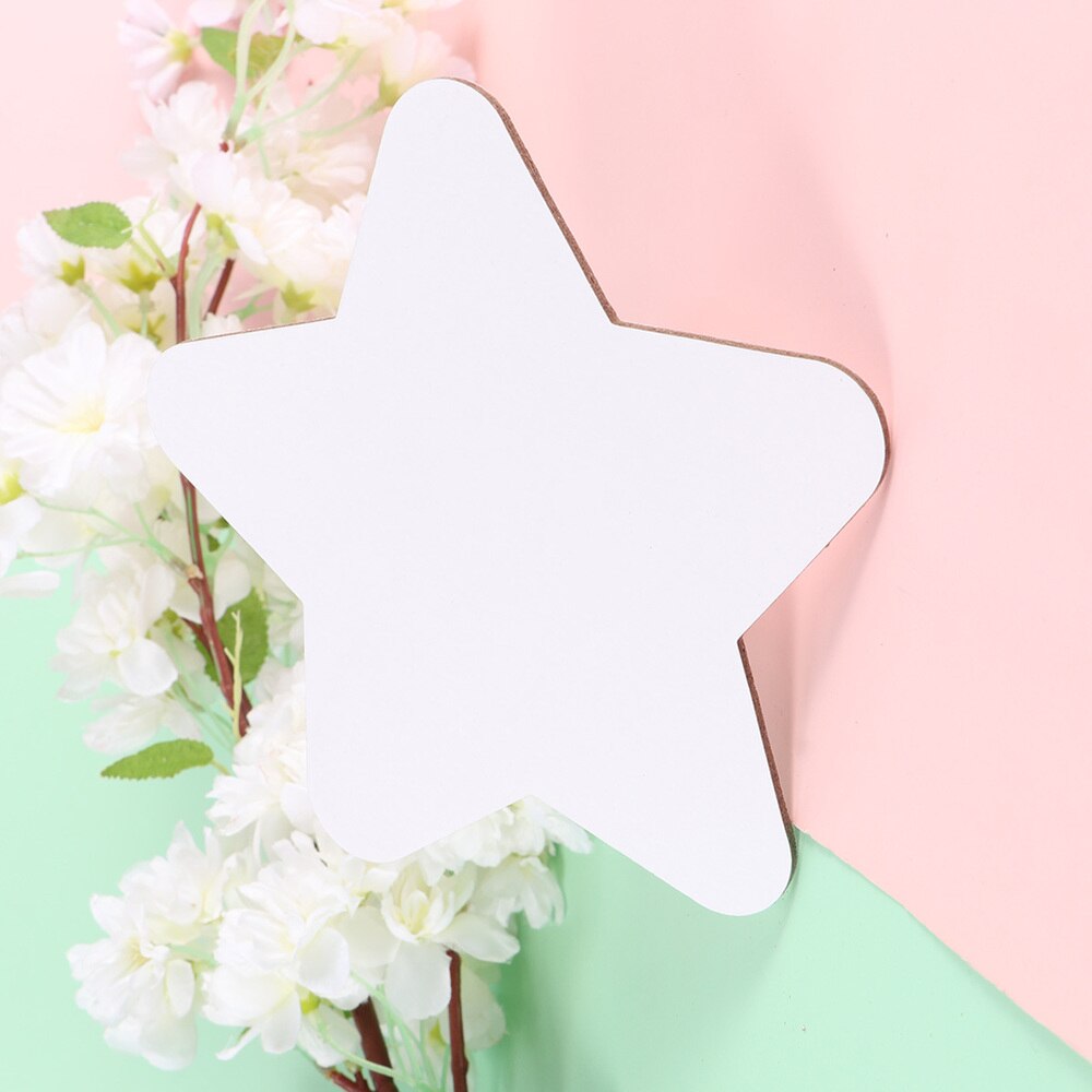 5 Pcs Simulation Round Edge Star Shape Cotton Drawing Board Thicken Art Painting Board Artist Paper Board Oil Paint Canvas Sketc