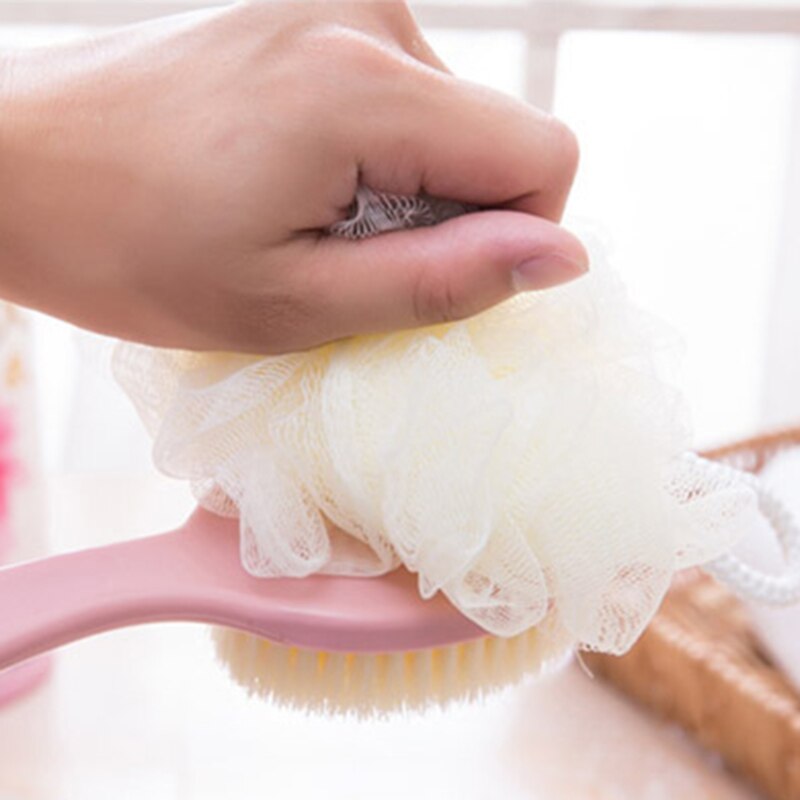 Badebørste langt håndtag badebørste gnidning håndklæde badebørste mirakel baby svamp voksen rygbørste blød børste