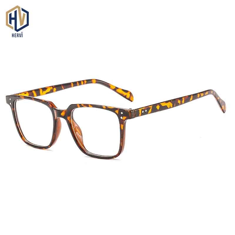 Classic Square Optics Glasses Frame Men Women PC Solid Color Ultralight Spectacles Frames Simple Prescription Eyeglasses