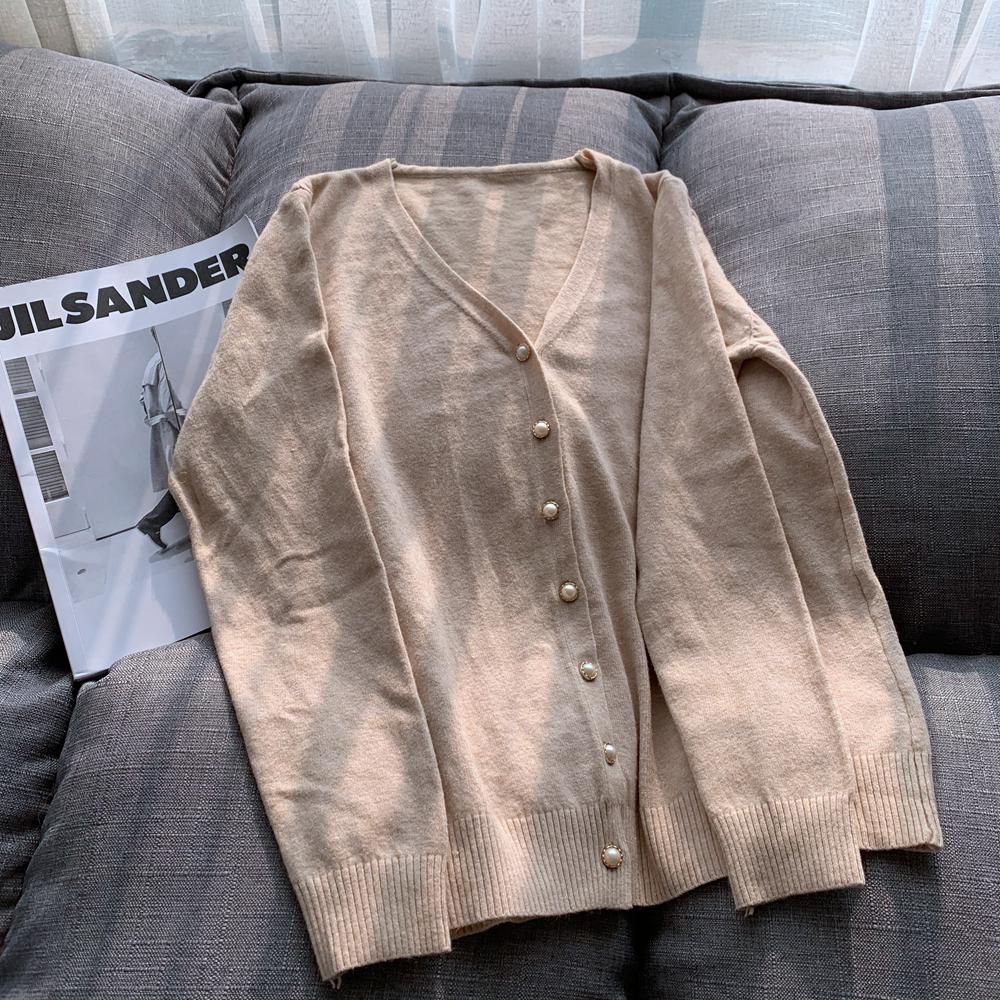 Lång Kofta Dam Generös Passform Mjuk Stickad