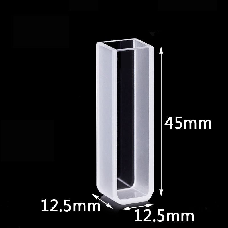 2Pcs Standard Quartz Cuvette Spectrophotometer Cuv... Grandado