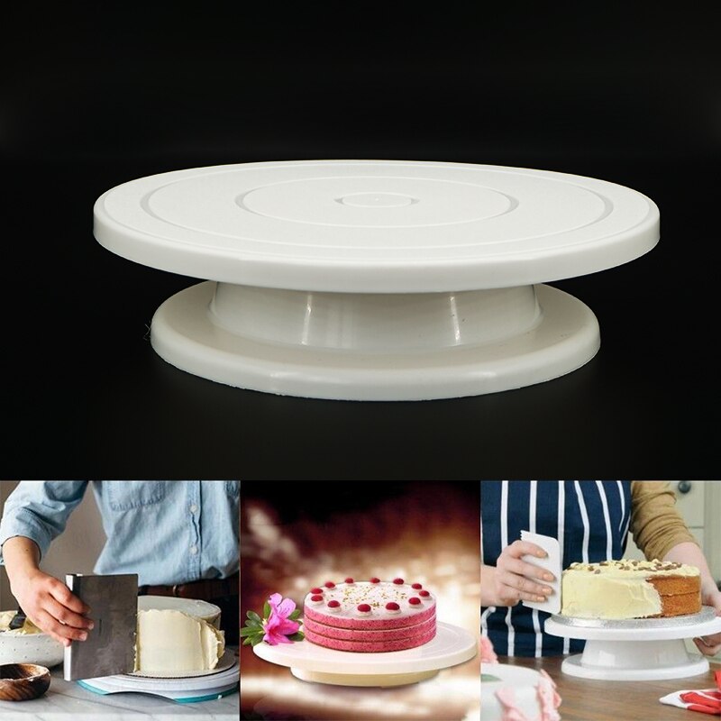 Cake Turntable Stand 10 Inch Roterende Anti-Slip Ronde Cake Stand Cake Decorating Tool Cake Draaitafel Voor Keuken bakken Tool