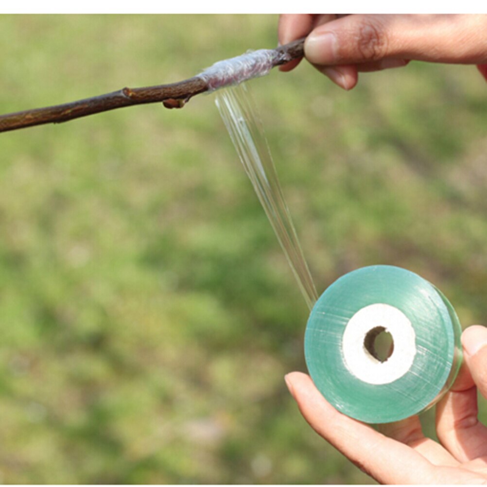 Cinta adhesiva de PVC para injertos de árboles frutales, cinta adhesiva para jardinería, grabado de ramas, 2CM x 100M / 1 rollo
