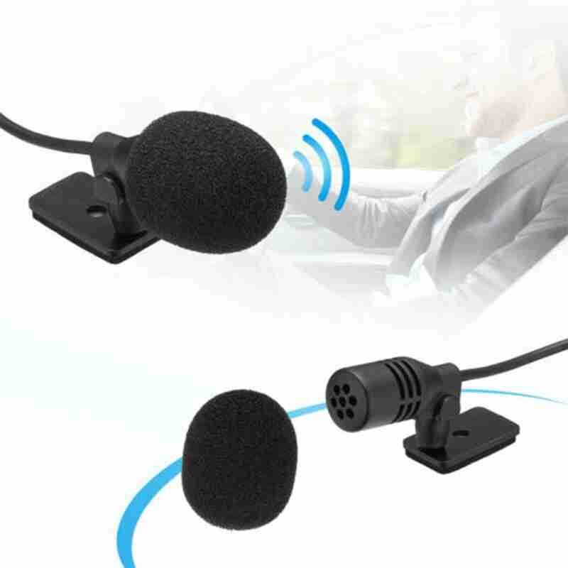 Car audio microphone clip jack plug microphone stereo mini wired external microphone suitable for car DVD radio professionals