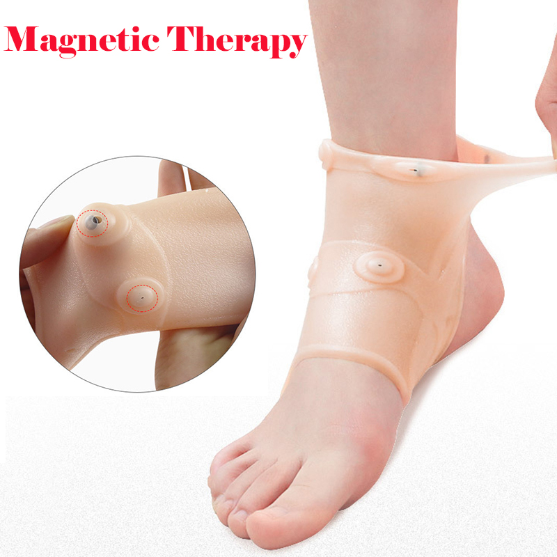 Magnetische Therapie Knie Pad Ondersteuning Anti Artritis Reumatoïde Pijn Relief Compressie Knie Patella Massage Mouwen Brace Protector: 1PC ankle brace