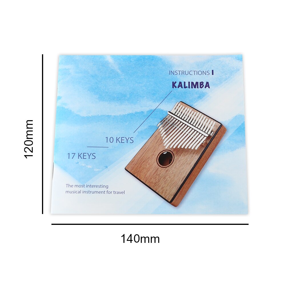 Kalimba Sheet Thumb Piano Text Portable Thumb Piano Music Book Instrument Guide Music Lovers Playing Accessories for Beginners