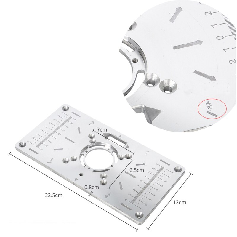 Router Table Insert Plate Woodworking Benches Table Saw For Multifunctional Wood Plate Machine Engraving 4 Rings Tool