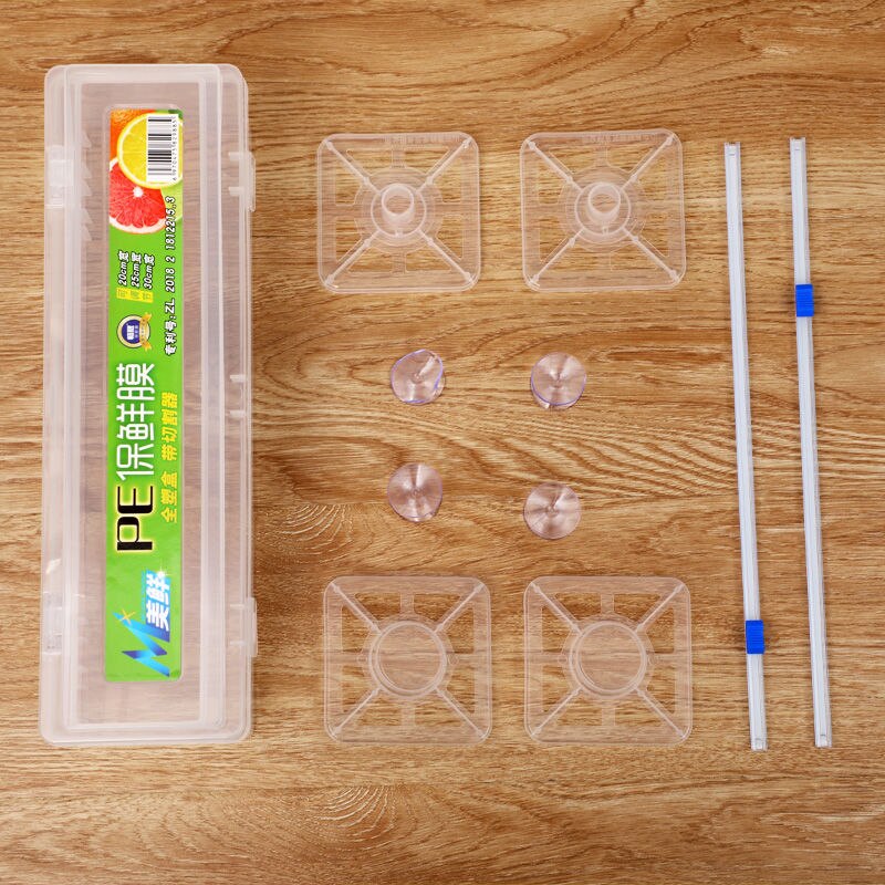 Plastic Cling Film Dispenser Cutter Adjustable Cling Film Cutter Cling Foil Box Preservation Foil Storage Box for Kitchen