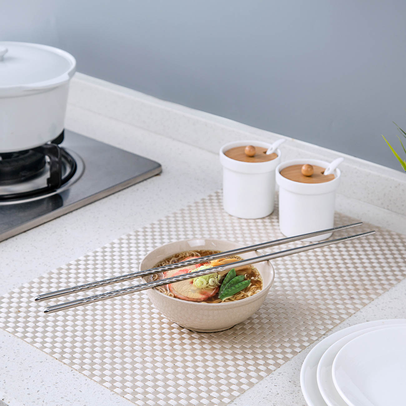 1Pair Stainless Steel Pot Long Chopsticks for Frying Food Cooking Chopsticks Healthy Chop Sticks Reusable Kitchen Tool