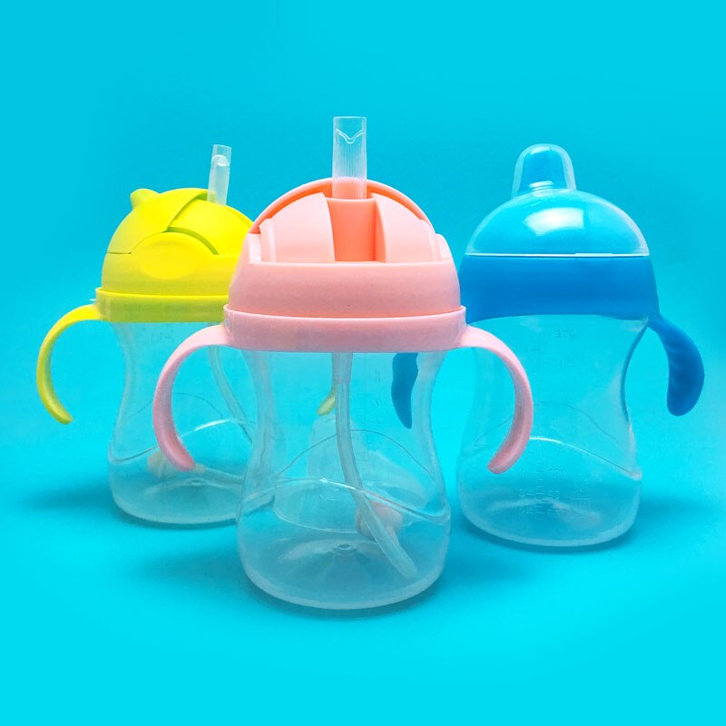 Gobelet à bec verseur pour bébé avec poignée, gobelet de transition pour nourrissons, tout-petits, enfants 2 sans bpa 250ml