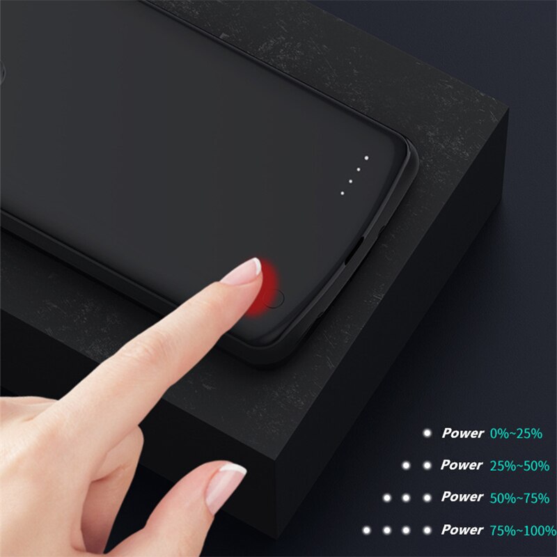 QuLing 6800 Mah para VIVO X60 X60 Pro funda de batería cargador de batería del Banco de potencia para VIVO X60 Pro de la caja de la batería