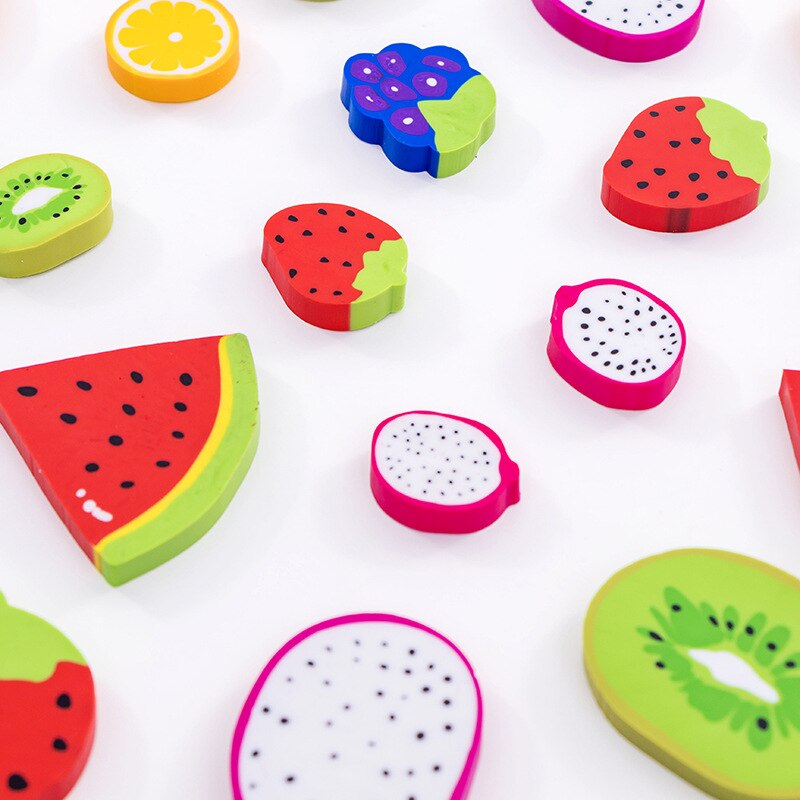 Creatieve Watermeloen Kiwi Style Rubber Potlood Gum Prijzen Voor Kinderen Student Studie Materiaal Kawaii Briefpapier