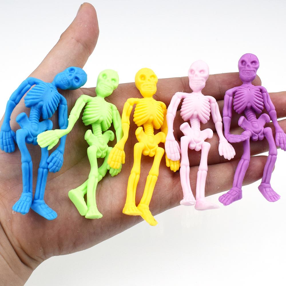 10 Stuk Grappige Anti-Stress Skelet Speelgoed Kids Party Gunsten Supplies Knijp Stress Relief Speelgoed Kid