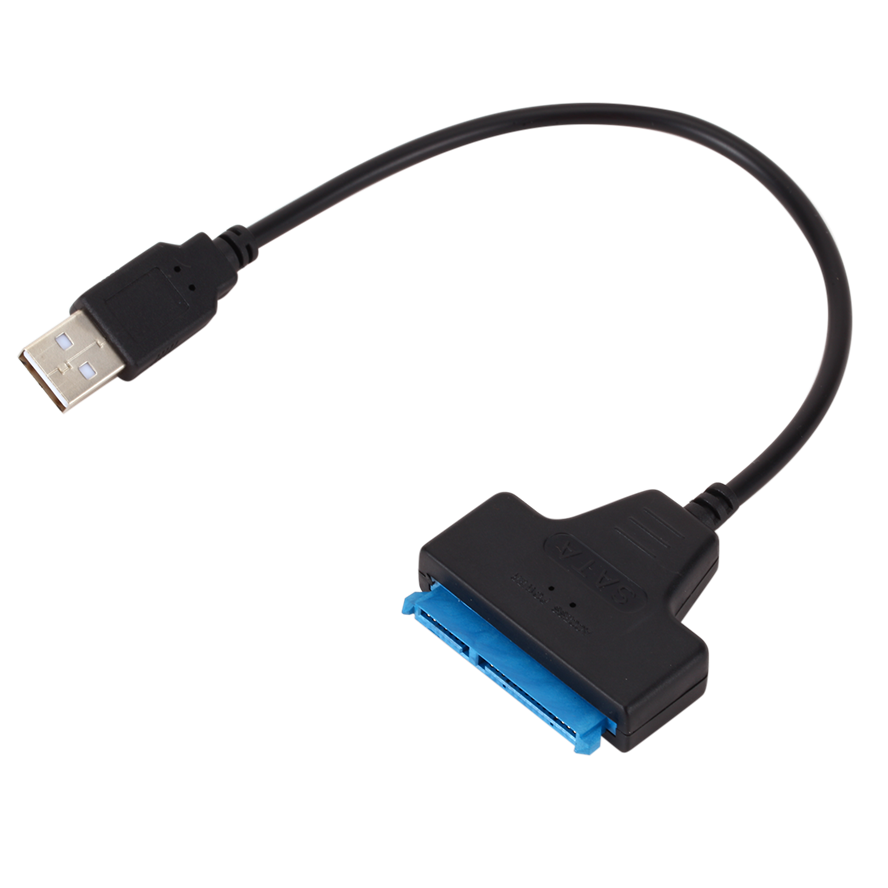 Usb Sata Cable Sata 3 To Usb 3.0 Computer Cables Connectors Usb 2.0 Sata Adapter Cable Support 2.5 Inches Ssd Hdd Hard Drive PC: black