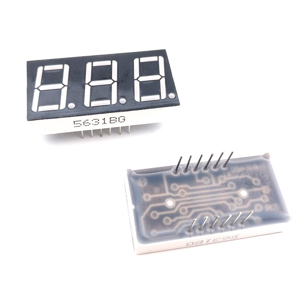 10 Stuks 7 Segment Common Cathode /Anode 3 Bit Digital Tube 0.56 "0.56in. Geel Groen Led Display 7 Segmentos Led Digitale Buis