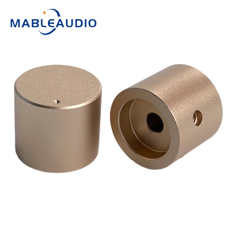 1 STKS 25x22mm Hoogwaardige Aluminium Effen Knop Volume Potentiometer HIFI Audio Versterker Knop