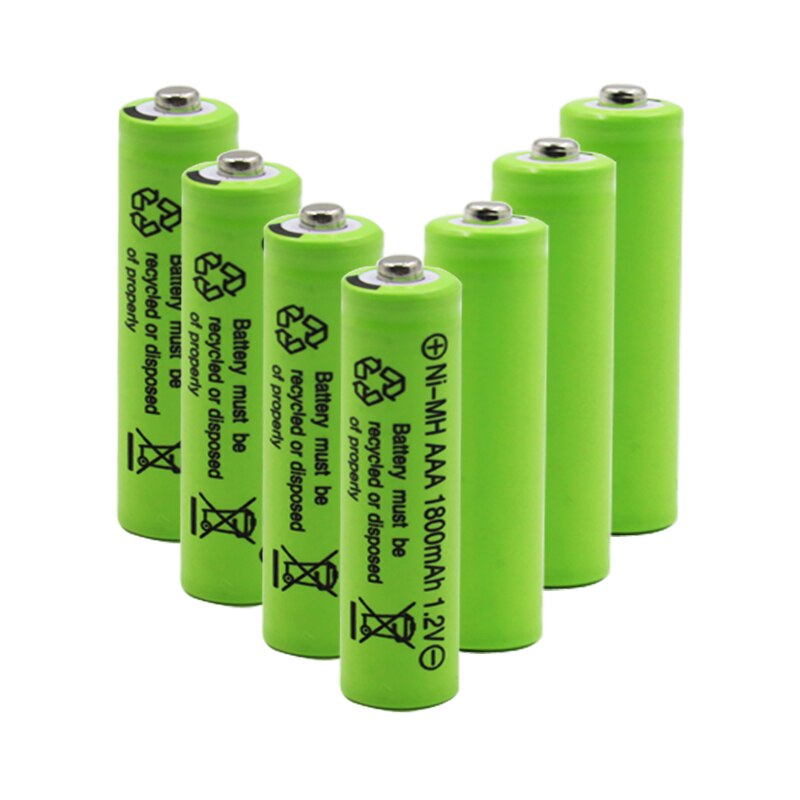 2/4/8/12/20/50 Pcs 100% Originele Aaa 1800 Mah 1.2 V oplaadbare Batterij Aaa 1800 Mah Ni-Mh Oplaadbare 1.2 V 2A Batterij