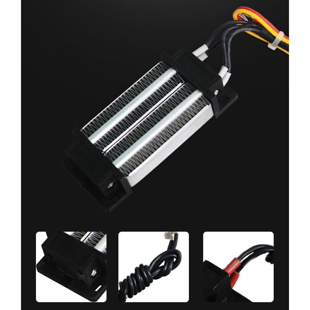 Insulated PTC Air Heater 220V 300W Ceramic Elements Heater Constant Temperature Heating for Incubator