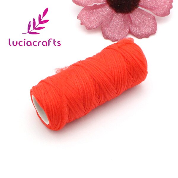 3 Roll /Lot Nylon Coil Elasticity Cord Screen Flower Material Florist Handmade Accessory C0212: red  3rolls