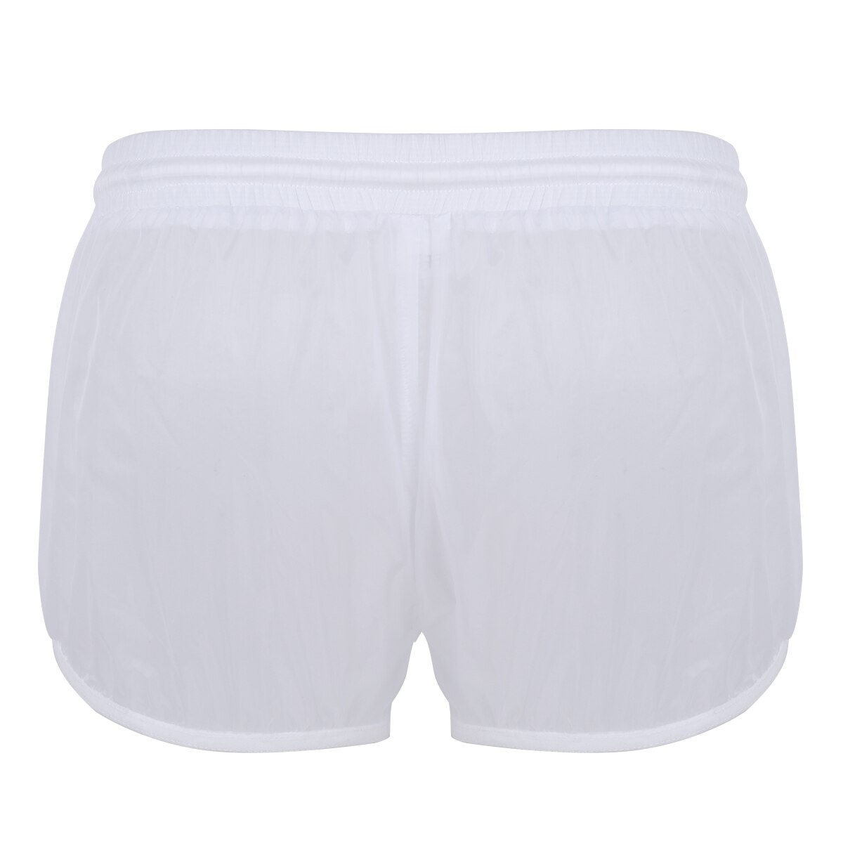 Bañador suave transparente para hombre, ropa de baño, Bóxer ligero con cordón, bragas, ropa de baño informal