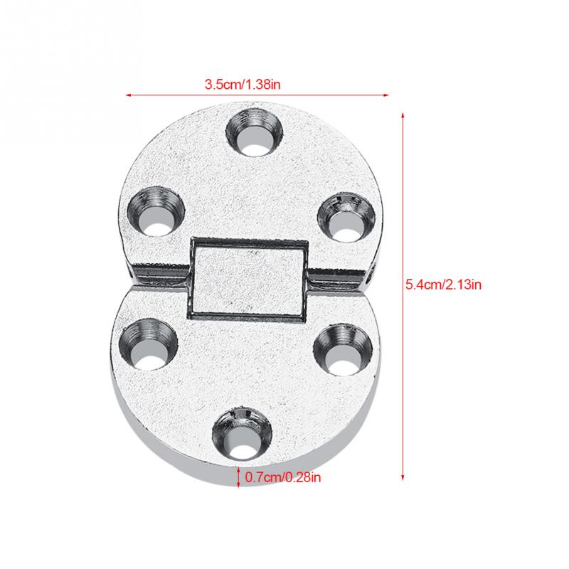 Bisagras de mesa plegables de aleación de Zinc, bisagras de mesa plegables autoportantes para el hogar, mesas de solapa, muebles, Hardware ovalado, 2 uds.