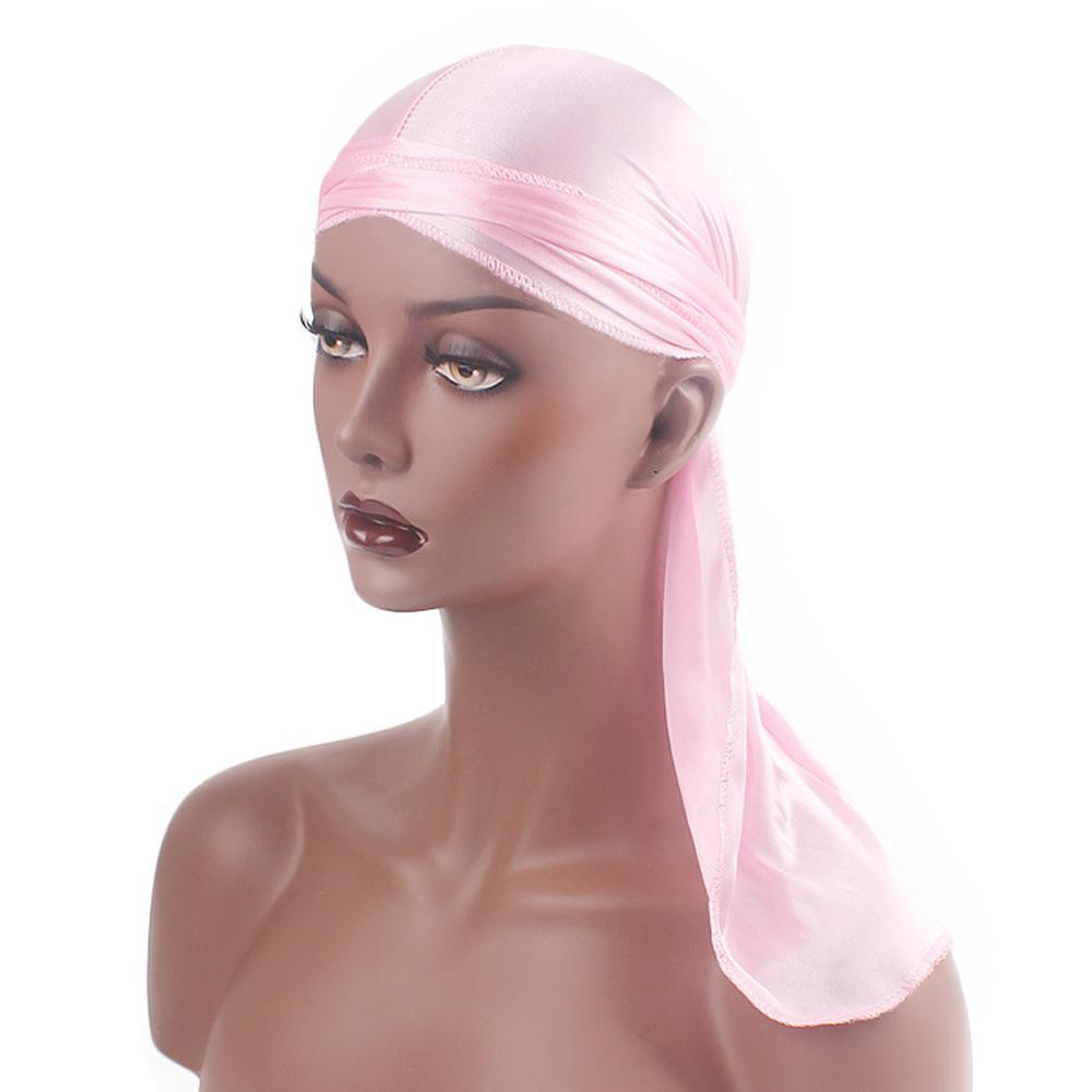 Bandana elástica ajustable para hombre y mujer, gorro de seda para quimio, para la cabeza, Baotou, 10 colores