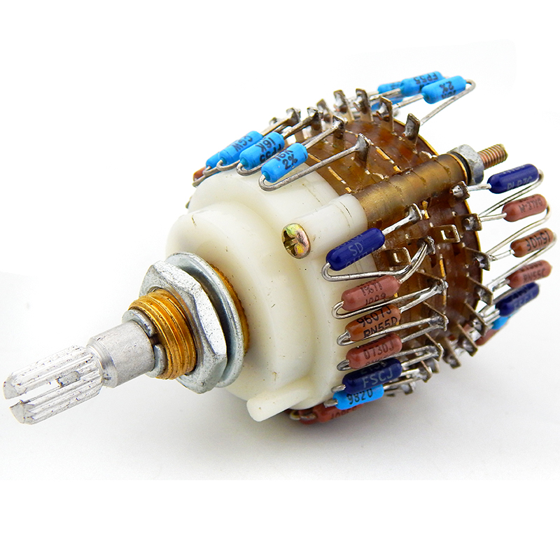 2.0CH Volume Potentiometer Switch With Dale Resistor VU Meters Audio Amplifiers Control Attenuator Tube Amplifier ALPS 50K 100K