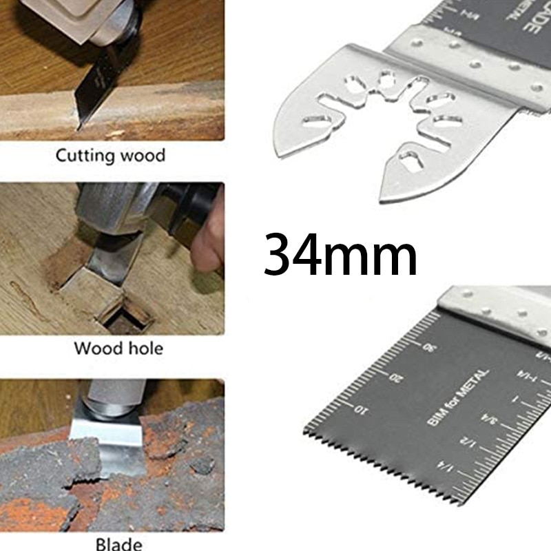 20 PCS Oscillating Multitool Quick Release Oscillating Saw Blades for Cutting Wood Plastic Soft Metal