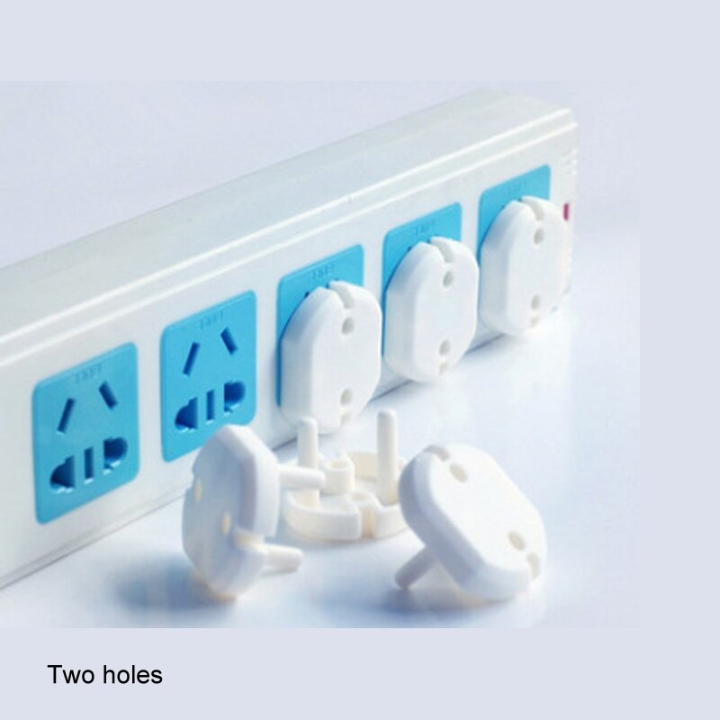 10 Pcs Plugs Protector Cover Cap Guard Protection Anti Electric Shock Mother Kids Child Safety Equipment EU Power Socket: 2 holes