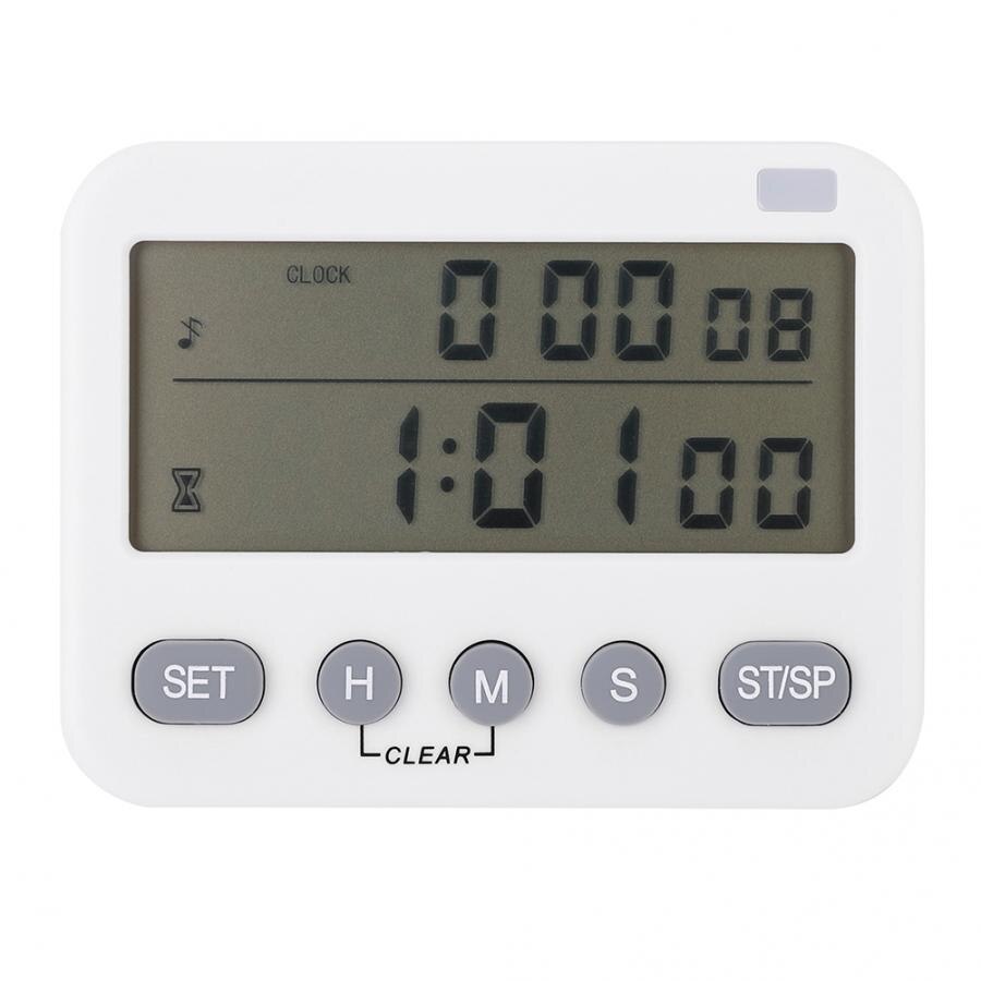 Køkken digitalt vækkeur husholdning køkken madlavning timer mute vibration vækkeur påmindelse ur radio vækkeur