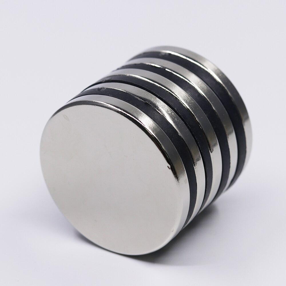 1/2/5 stk 40 x 5 neodymmagnet 40mm x 5mm n35 ndfeb runde superkraftige stærke permanente magnetiske imaneskiver 40 x 5